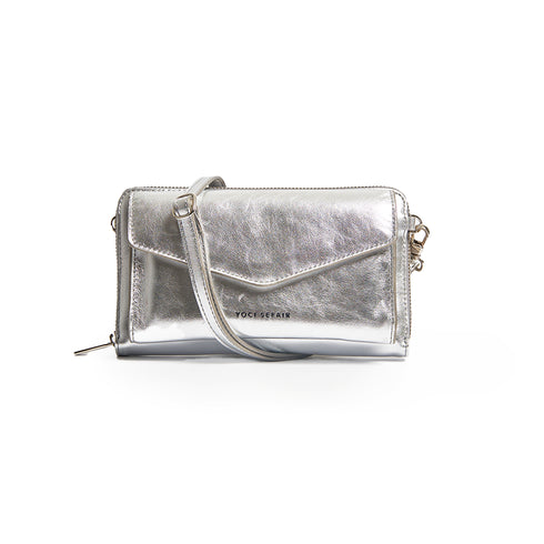 Bolso cuero - Plata | Slim Bag