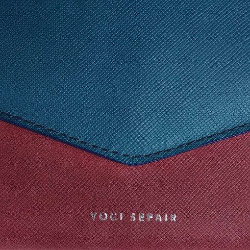 Bolso cuero - Vino Azul | Slim Bag