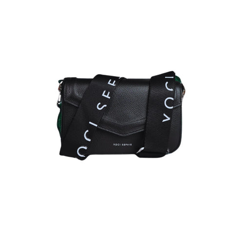 Bolso cuero - NTE - Negro | Flap Bag