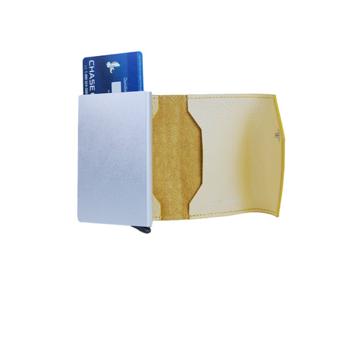 Billetera cuero - Croco Diagonal | Slim Wallet