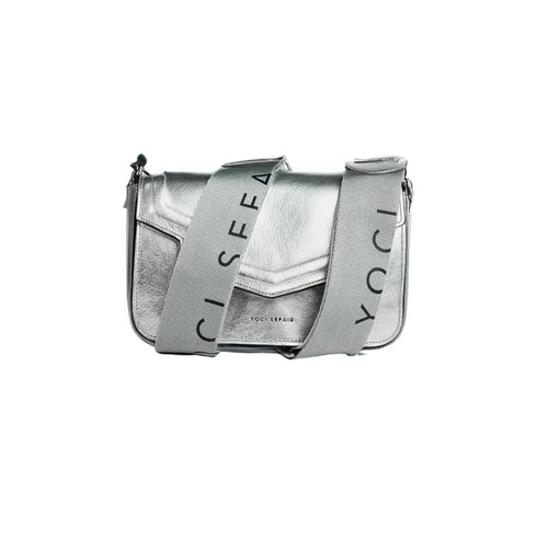 Bolso cuero - NTE - Plata | Flap Bag