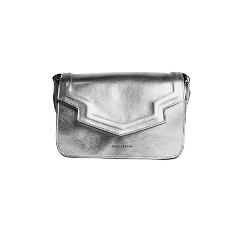 Bolso cuero - NTE - Plata | Flap Bag