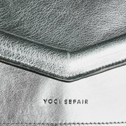 Bolso cuero - NTE - Plata | Flap Bag