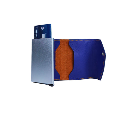 Billetera cuero - Placa Diagonal | Slim Wallet