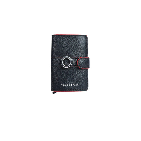 Billetera cuero - Broche Aro | Slim Wallet