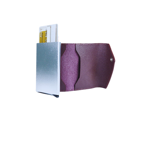 Slim Wallet de cuero - Diagonal Natale | Billetera de cuero