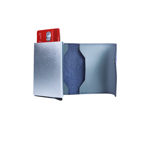 Billetera cuero - Placa Diagonal | Slim Wallet