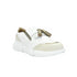 Tenis Cuero - Borlas - Blanco Croco | Sneakers