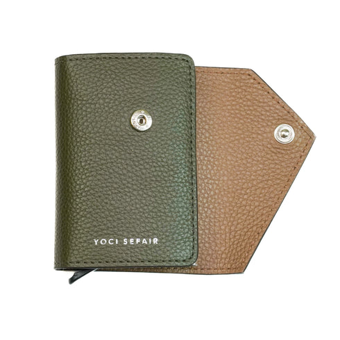 Slim Wallet de cuero - Diagonal JLO | Billetera de cuero