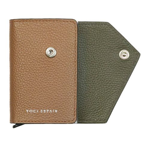 Slim Wallet de cuero - Diagonal JLO | Billetera de cuero