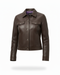 Chaqueta Cuero Regular Fit Chocolate