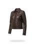 Chaqueta Cuero Regular Fit Chocolate