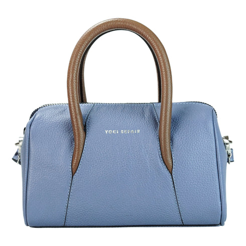 Bolso cuero - Azul | Mini Baúl