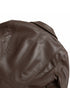 Chaqueta Cuero Regular Fit Chocolate