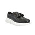Tenis Cuero - Borlas - Negro | Sneakers