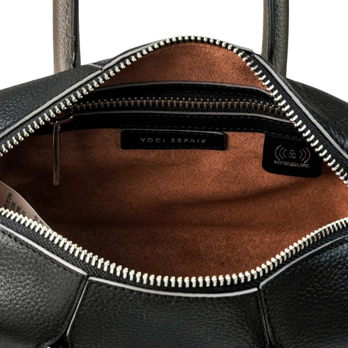 Bolso cuero - Negro | Mini Baúl