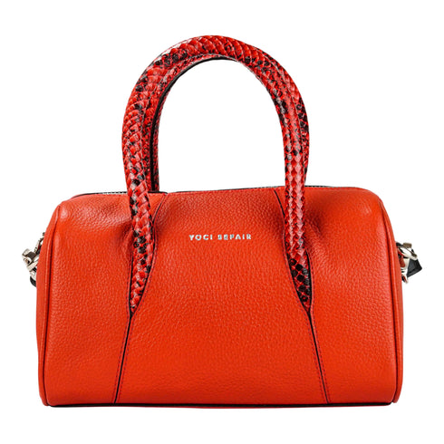 Bolso cuero - SNK - Rojo | Mini Baúl