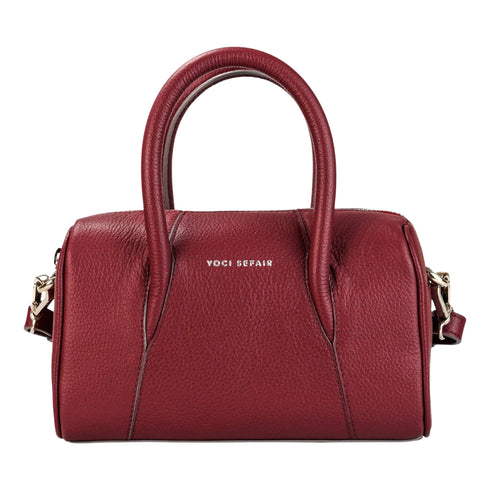 Bolso cuero - Vinotinto | Mini Baúl