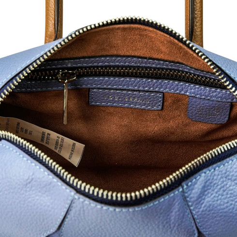 Bolso cuero - Azul | Mini Baúl