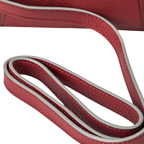 Bolso cuero - Vinotinto | Mini Baúl