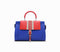 Bolso cuero - RNS - Azul y Rojo | Shoulder Bag