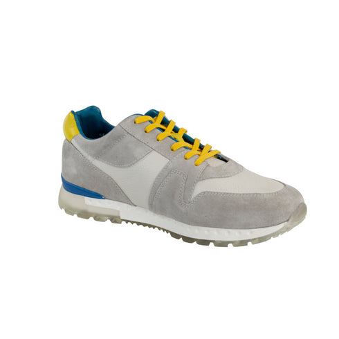 Tenis Cuero - UOMO - Gris y Amarillo | Sneakers