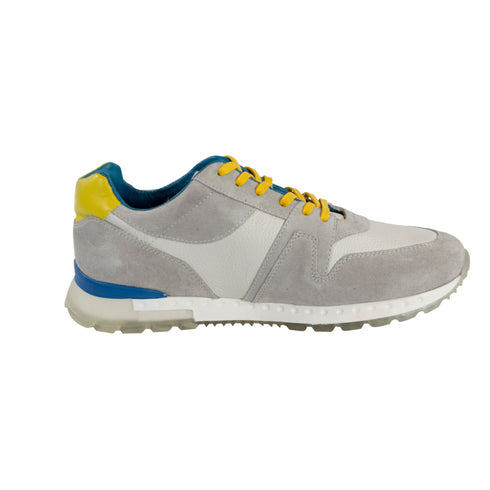 Tenis Cuero - UOMO - Gris y Amarillo | Sneakers