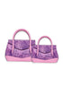 Bolso cuero - VLR - Morado | Hand bag