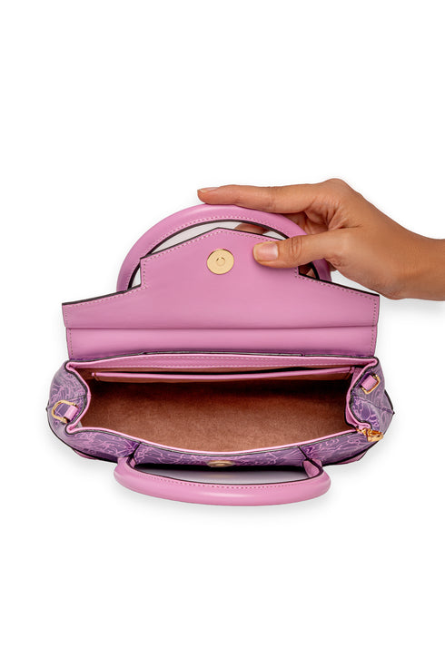 Bolso cuero - VLR - Morado | Hand bag